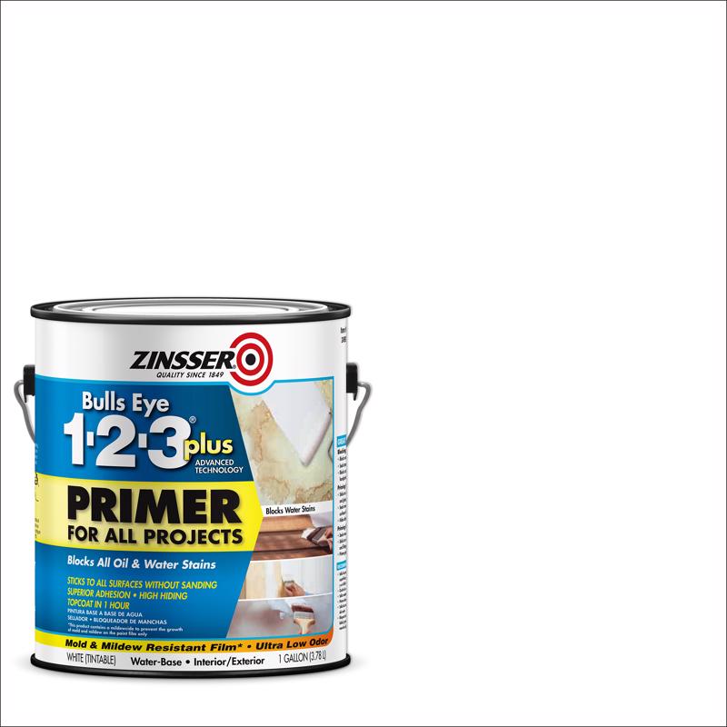 Zinsser Bulls Eye 123 Plus White Primer For All Surfaces 1 gal.