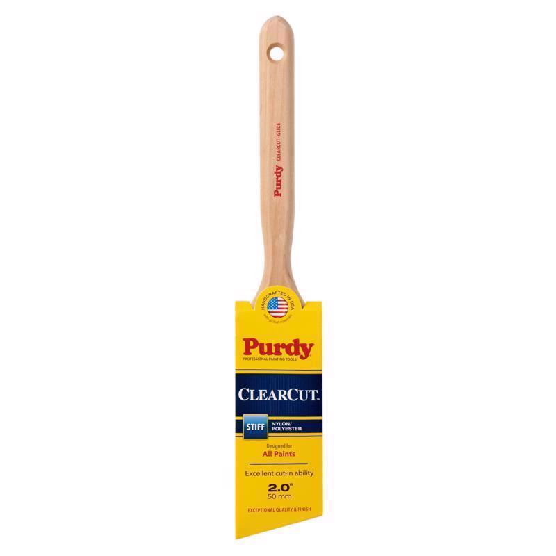 Purdy 144152120 Clearcut Series Glide Angular Trim Paint Brush, 2 inch