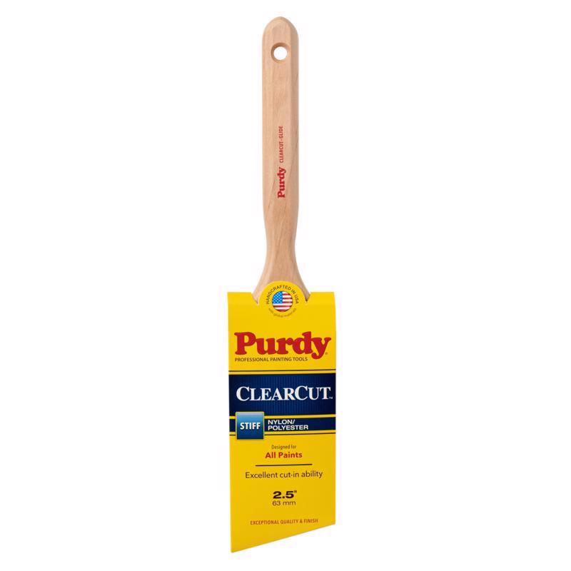 Purdy Clearcut Glide 2-1/2 in. W Angle Nylon Polyester Trim Paint Brush