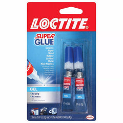 Loctite Super Glue Gel, Clear, 0.07 fl oz Tube, 2 Pack - Superglue for Plastic, Wood, Metal, Crafts & Repair, Cyanoacrylate Adhesive Instant Glue, Quick Dry 1399965