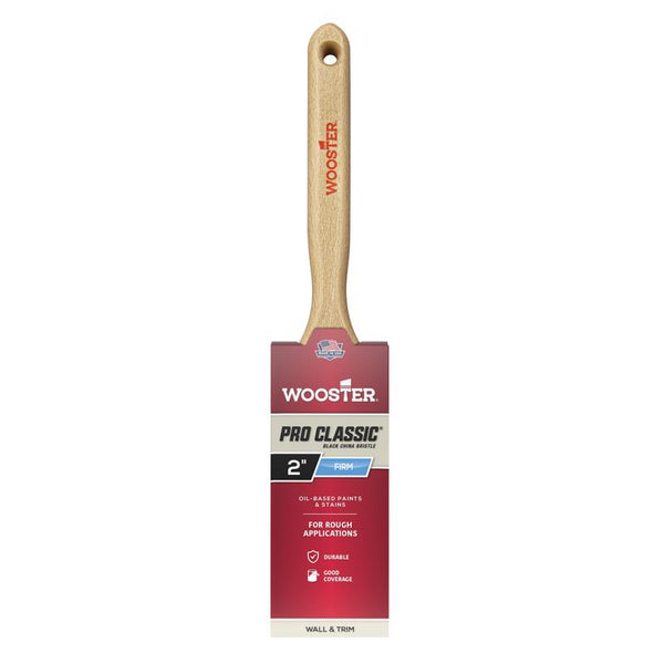 WOOSTER BRUSH Z1202-2 Pro Cutter Z1202 Sash Paint Brush, 12-1/8 in Oal, 2 in Width, Flat Chiseled China Bristle, 2 Inch