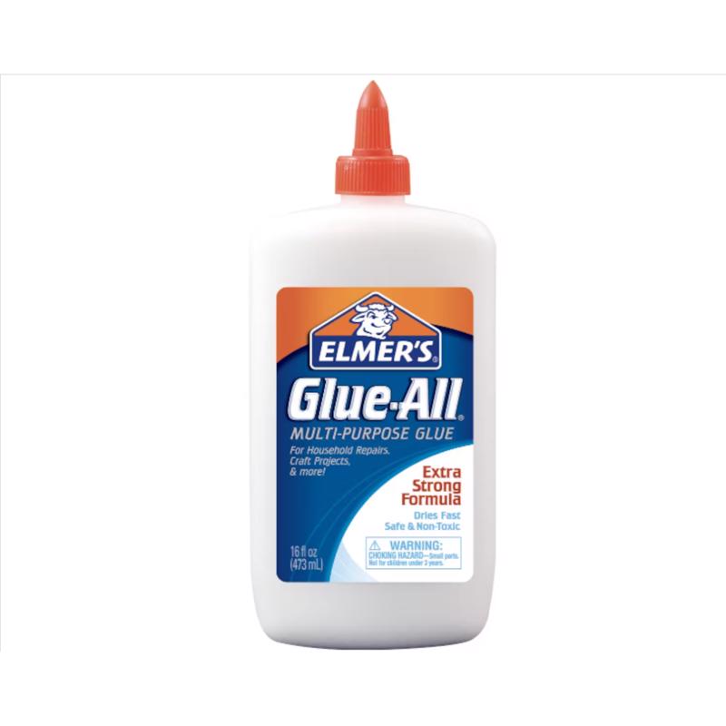 Elmer's Products Elmer's E3830 Multi-Purpose Glue-All, 16 Ounces, 16 oz, White, 16 Fl Oz