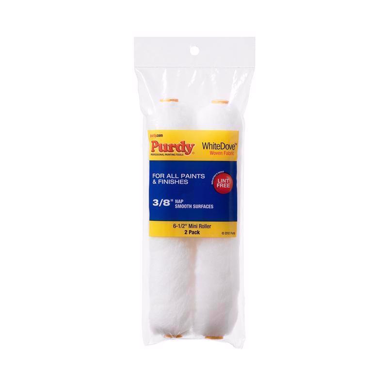 Purdy 140605062 Wire Mini Roller Replacements White Dove, 2 pack, 6-1/2 inch x 3/8 inch nap