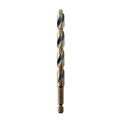 Dewalt DWA5023 heavy-duty HSS drill bit, 23/64 in, black and gold