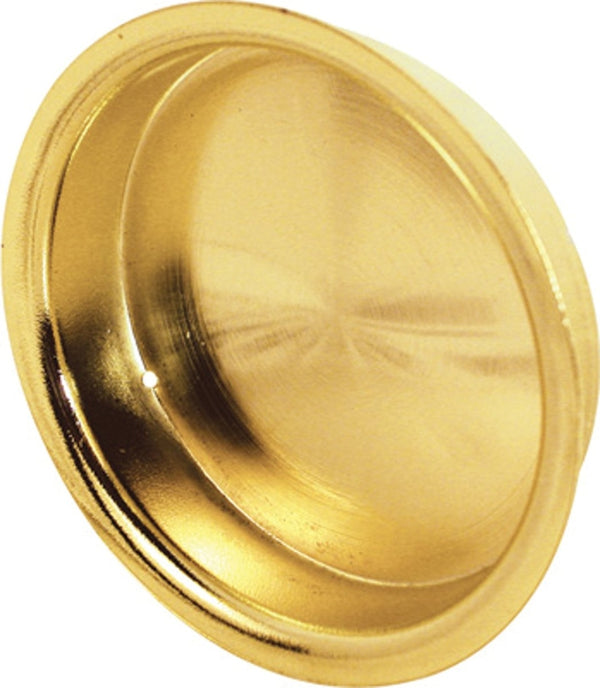 Prime-Line N 6699 2-1/8 In. Stamped Steel Bright Brass Plated By-Pass Sliding Closet (2 Pack)