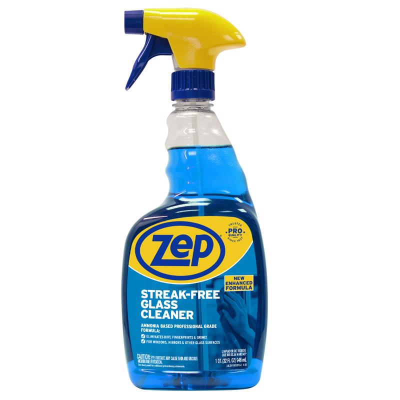 Zep Streak-Free Glass Cleaner 32 oz ZU112032 , Blue