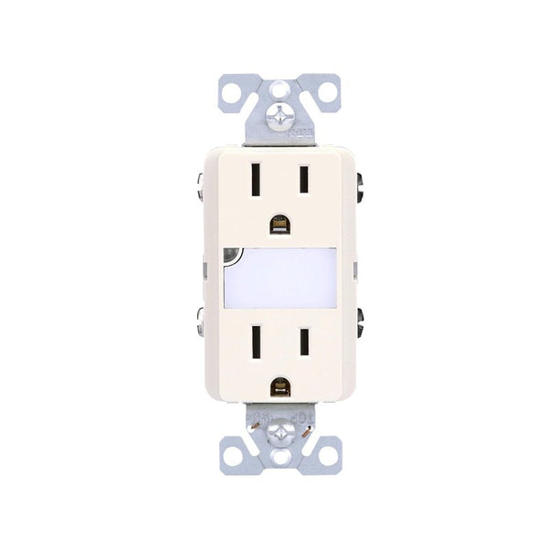 Eaton TR7734LA-KB-L Duplex Wall Outlet, Light Almond