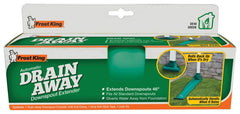 Frost King DE46 Automatic Plastic Drain Away Downspout Extender, Extends 4-Feet, Green