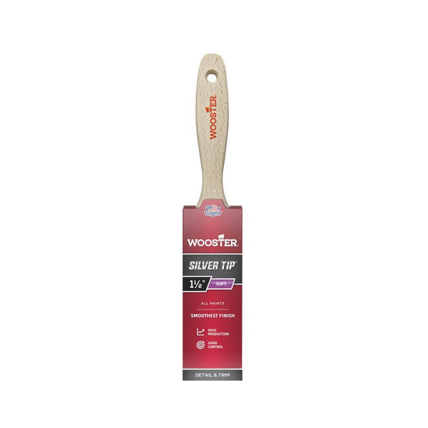 Wooster Brush 5222-1 1/2 5222-1-1/2 Silver Tip Paintbrush, 1-1/2-Inch