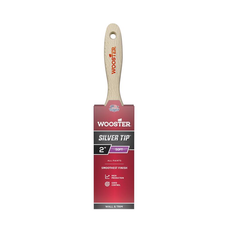 Wooster Silver Tip 2 in. W Flat Paint Brush