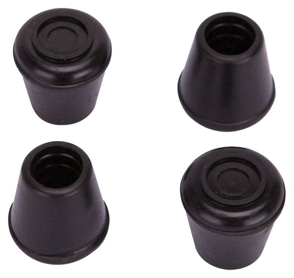 Mintcraft FE-50632-B Furniture Leg Tip, 1/2 in Dia, Round, Black