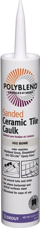 Custom BLDG Products PC38210S-6 10.5-Ounce Bone Tile Caulk, 10.5 Oz