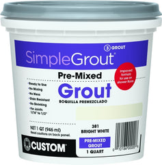 SimpleGrout PMG381QT Grout Bright White