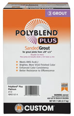 Custom Building Products Polyblend Plus Indoor and Outdoor Platinum Sanded Grout 7 lb PBPG1157-4