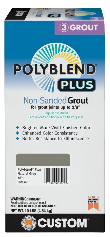 Grout Customs POLYBLEND Plus Non Sanded (Natural Gray 9) PBPG0910