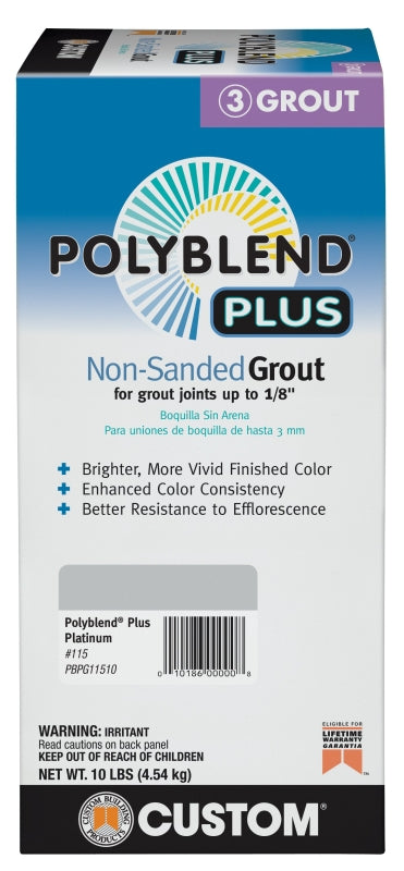 Grout Customs POLYBLEND Plus Non Sanded (Platinum 115)