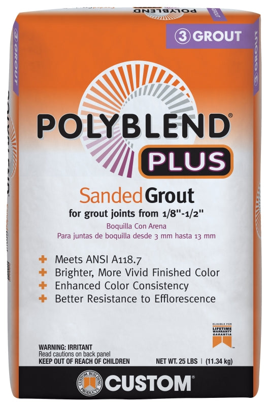 Custom Building Products Polyblend Plus Grout - Sanded - 25 lbs (382 - Bone)