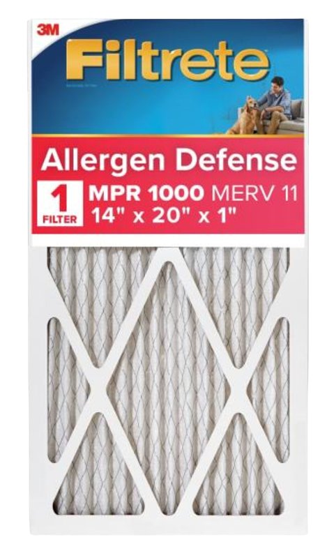 3M 9805DC-6 Filtrate Micro Allergen Reduction Filters, 14" x 20" 9805-4