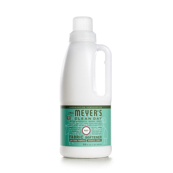 Mrs. Meyer'S Liquid Fabric Softener Biodegradable Basil 32 Oz 14334