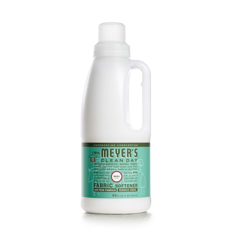Mrs. Meyer'S Liquid Fabric Softener Biodegradable Basil 32 Oz