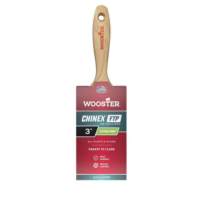 Wooster Brush 4413-3 Chinex FTP Varnish Paintbrush, 3 Inch