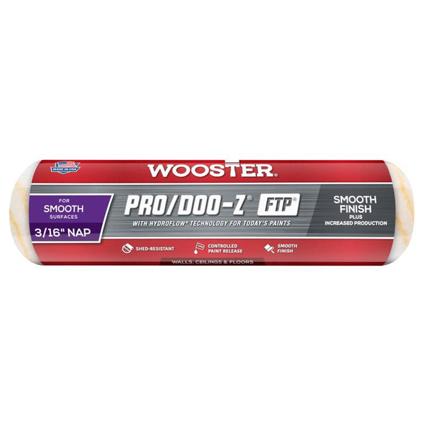 Wooster Brush RR665-9 Inch Pro Doo Z FTP Roller Cover, 3/16-Inch Nap