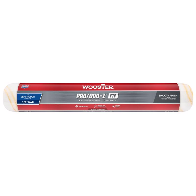 Wooster Brush RR667-18 Inch Pro Doo Z FTP Roller Cover, 1/2-Inch Nap