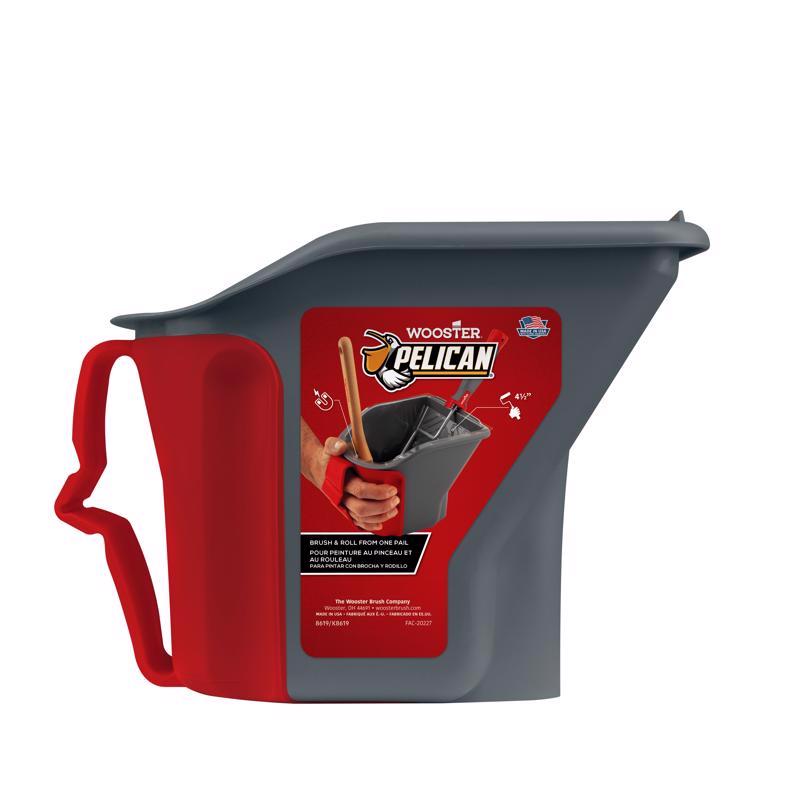 Wooster Pelican Clear 1 qt. Plastic Paint Pail