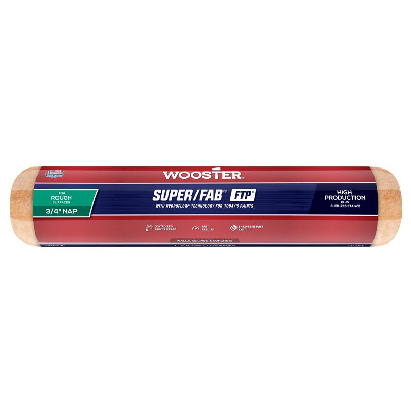 Wooster Brush RR925-14 Inch Super Fab FTP Roller Cover, 3/4-Inch Nap