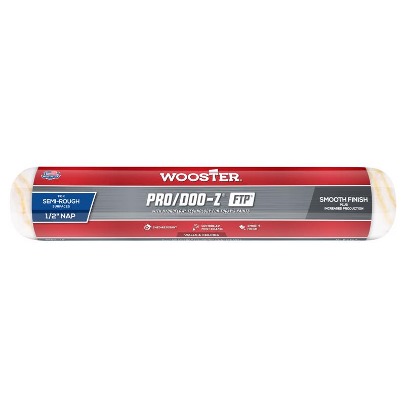 Wooster Brush RR667-14 Inch Pro Doo Z FTP Roller Cover, 1/2-Inch Nap