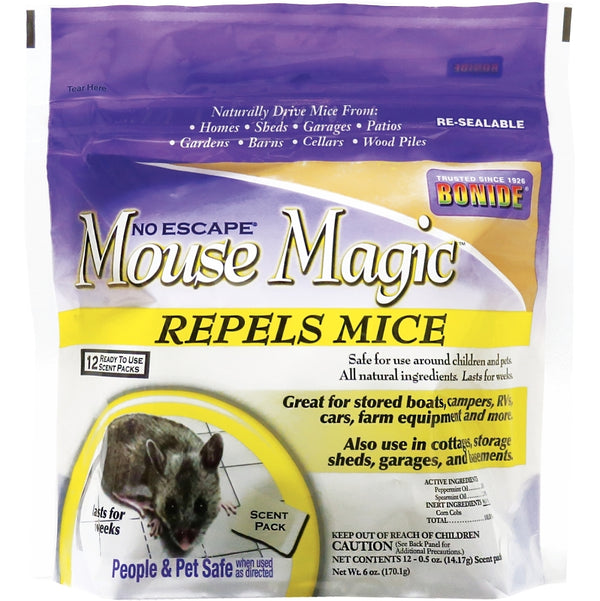Bonide No Escape Mouse Magic Ready To Use Place Packs 866