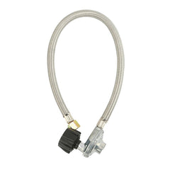 Mr. Bar-B-Q 152507 Stainless Steel Gas Hose & Regulator Silver 03037Y