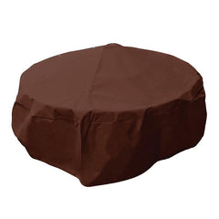 Mr. Bar-B-Q Round Fire Pit Cover, Dark Brown, 07844BBGD (38" Diameter. x 18" Tall)