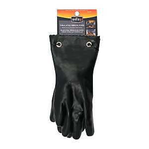 Insulated Barbecue Gloves, BBQ Gloves, High Heat Resistant Gloves up to 220F, Light & Flexible Rubber Gloves, Grill Gloves for Cooking, Firepit, Oven Gloves, Waterproof Gloves by Mr Bar-B-Q #40111Y
