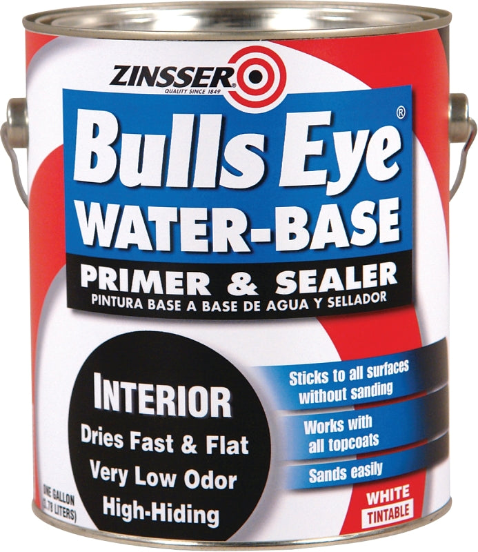 Zinsser 150731 1 Gal Bulls Eye 1-2-3 Interior Primer & Sealer [Set of 4] 4, 12 Fl Oz (Pack of 1), White