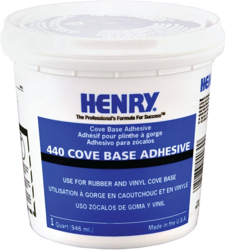 HENRY, WW COMPANY 12109 QT #440 Cove Adhesive, 32 oz, Beige