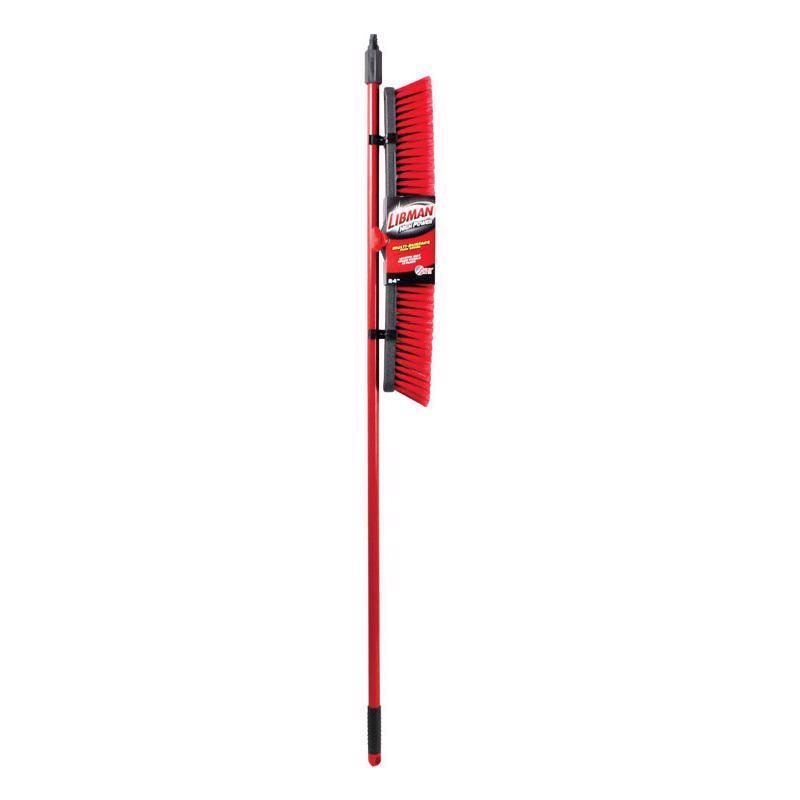 LIBMAN 805.0 Push Broom with Resin Block, Medium Duty Bristles, 24"