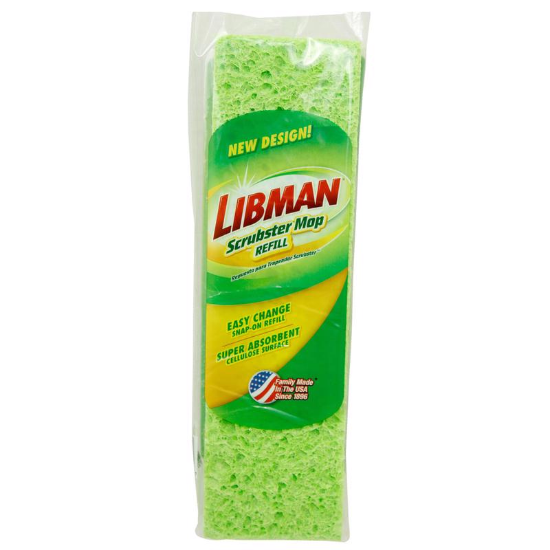 Libman Scrubster 3.75 in. W x 10.88 in. L Cellulose Mop Refill 1 pk