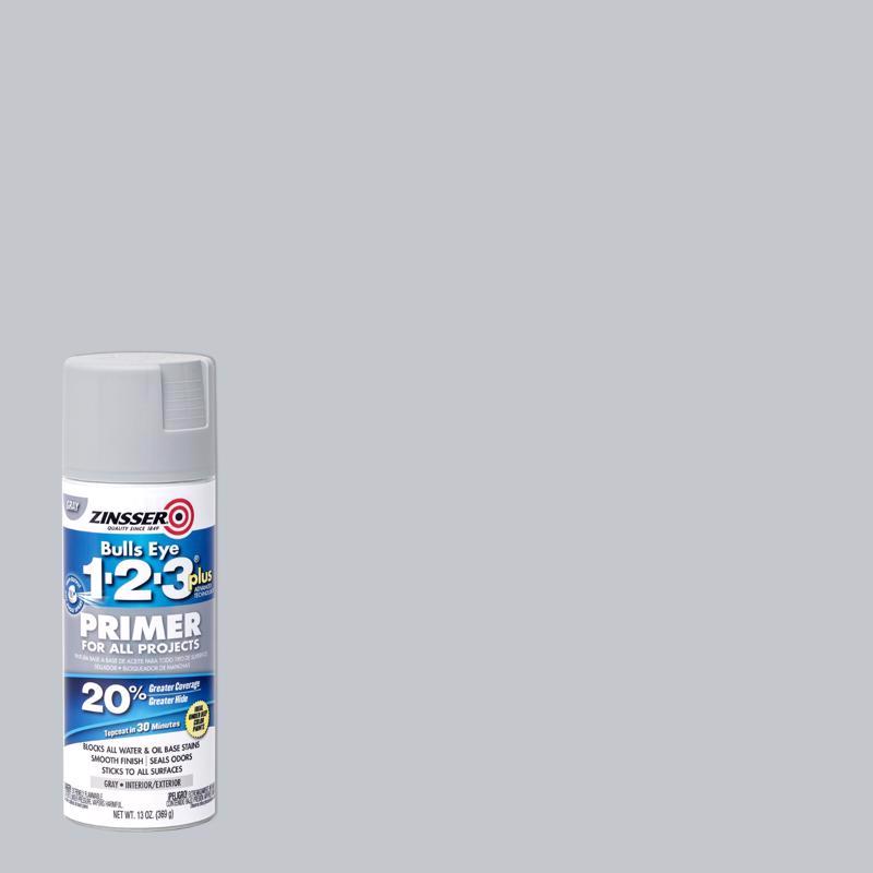 Zinsser 1583517 13 oz Plus Oil-Based Interior & Exterior Primer Grey Flat - Pack of 6