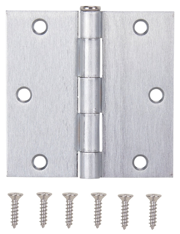 MINTCRAFT 20338SCX Door Hinge, 3.5", Satin Chrome