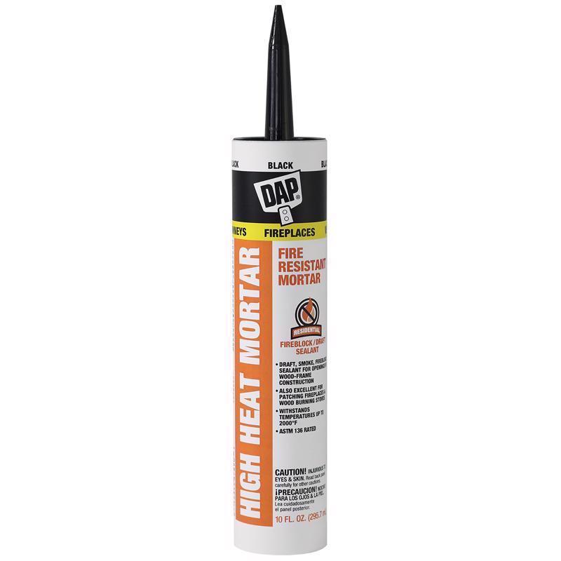DAP High Heat Fire Resistant Mortar, 10 Oz, Black (7079818854)