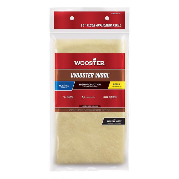 Wooster 912-0RR6120100 Wool Floor Refill, 10-Inch RR612-10