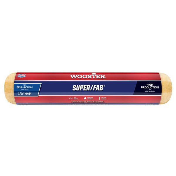 Wooster Brush R240-14 Super/Fab Roller Cover, 1/2-Inch Nap, 14-Inch