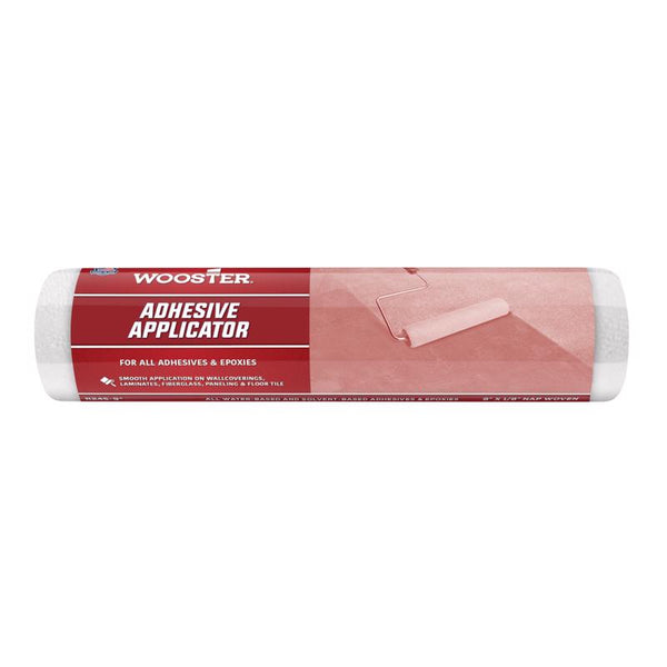 Wooster Brush R245-9 Adhesive Applicator Roller Cover, 1/8-Inch Nap, 9-Inch by Wooster Brush