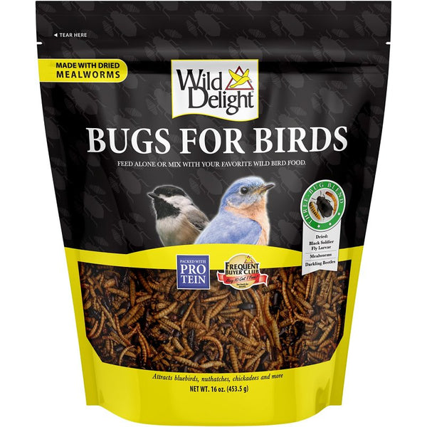 Wild Delight Bugs for Birds - 16oz Bag Bird Food 367866