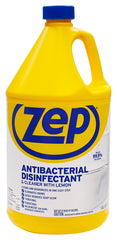 Zep ZUBAC128 Disinfectant Cleaner, clear