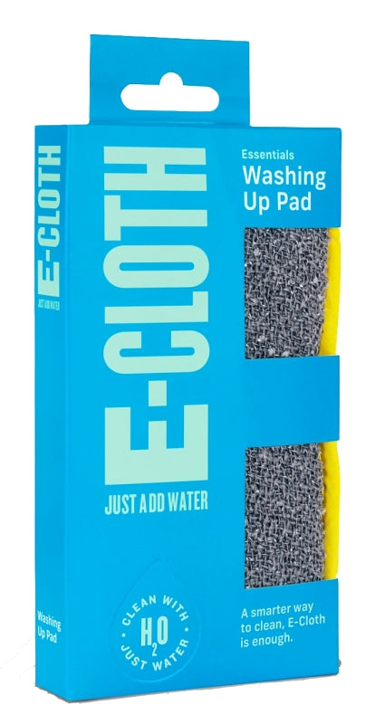 E-Cloth Washing Up Pad, Premium Microfiber Non-Scratch Kitchen Dish Scrubber Sponge, Ideal for Dish, Sink and Countertop Cleaning, 100 Wash Guarantee, Yellow, 1 Pack 10626Y