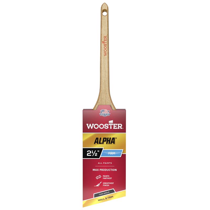 Wooster 4230-2 1/2 Brush 4230-2-1/2 Alpha Thin Angle Sash Paintbrush, 2-1/2-Inch, 2.5 Inch, No Color