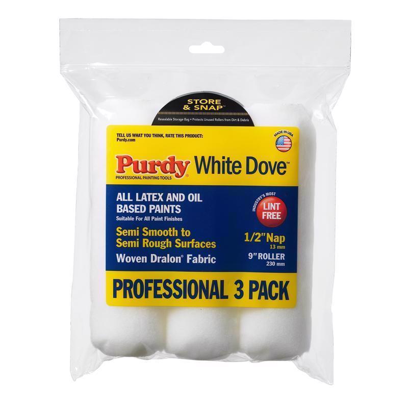 Purdy 140864000 White Dove Multi-Pack 1/2" nap-3-Pack Dump Bin, One Size, 3 Count