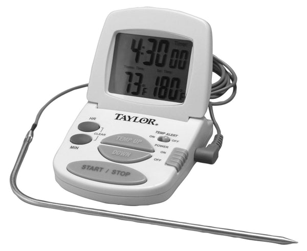 Taylor 1470N Classic Series Programmable Meat Thermometer with Timer and Alarm